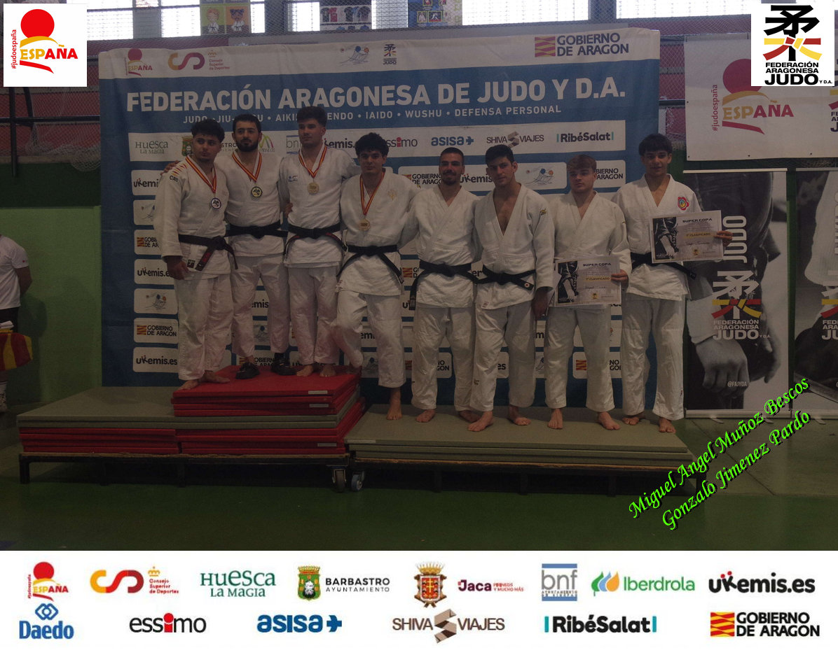 5 MEDALLAS EN LA SUPERCOPA ESPAÑA JUDO ABSOLUTA ARAGÓN. Jaca 31/05/25. RESULTADOS. FOTOS.